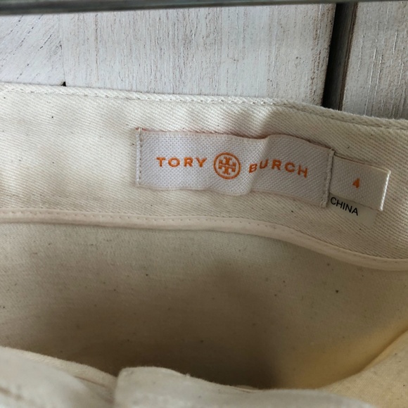 Tory Burch Ivory Denim Skirt NWOT - Picture 6 of 6